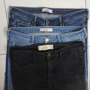 Hollister Size 7 long jeans bundle!!